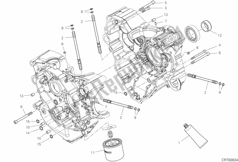 Tutte le parti per il 09b - Coppia Semicarter del Ducati Diavel 1260 USA 2020